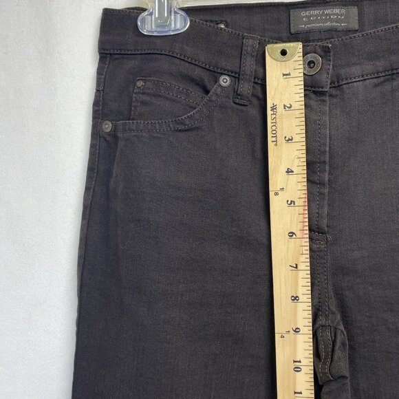 Gerry Weber Edition Irina Mid-Rise Straight Leg Casual Jeans Women Sz 6S Brown - Picture 5 of 16